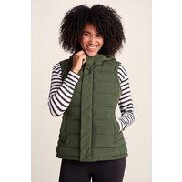 TOG24 Women's 'Wyness' Padded Gilet in Dark Green | Size: 10