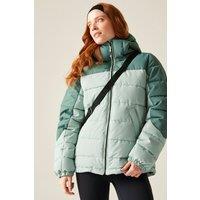 Regatta Women's Aldthorn Hooded Water-Repellent Insulating Padded Jacket in Green | Size: 12