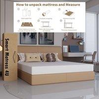 Sliding Wardrobes 4U High Density Hard Foam Mattress - Single 90cmx190cm in White