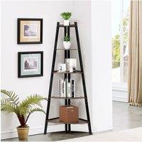 5-Tier Vintage Plant Stand in Brown
