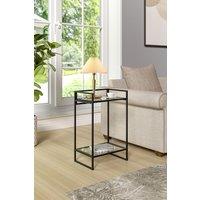 Tempered Glass Rectangular Side Table