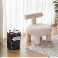 Multi-Tier Plastic Drawer Organizer Unit in Black