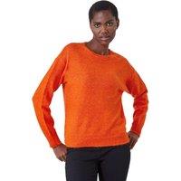 Roman Women's Crew Neck Stretch Jumper in Orange | Size: XS