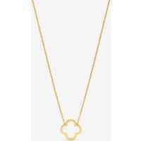 Jon Richard Women's Waterproof Gold Plated Clover Pendant