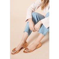 Dorothy Perkins Women's Maddie Open Toe Ballet Pumps in Rose Gold | Size: 4