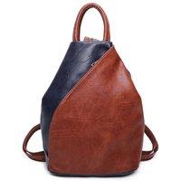 Fontanella Fashion Women's Tira PU Convertible Backpack in Navy