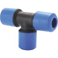 John Guest MDPE Blue Equal Tee 25mm UG202B