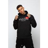 Valere Milano Men's Veneto Hoodie in Black | Size: Small