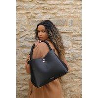 Luella Grey Women's 'Simone' Woven Handle Hobo in Black