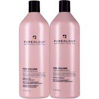 Pureology Pure Volume Shampoo 1000ml & Conditioner 1000ml Duo in Clear