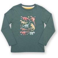 Kite Boy's Dino Bones T-Shirt in Green | Size: 4 Years