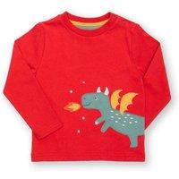 Kite Boy's Little Dragon T-Shirt in Red | Size: 18-24 m