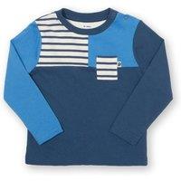 Kite Boy's Colour Block T-Shirt in Blue | Size: 9-12 m