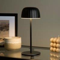 Lighting Collection Ella Outdoor Rechargeable Table Lamp - Black