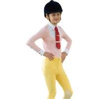 Supreme Products Women's Champion Show Rider Button Long-Sleeved Competition Shirt in Pink | Size: Large