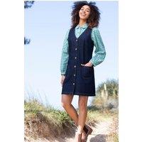 Kite Women's Purewell Denim Pinafore Dress in Midnight | Size: 14