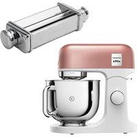 KENWOOD 5L kMix Stand Mixer Apricot Pink & Lasagne Roller