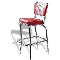 netfurniture Lombardy Height Adjustable Breakfast Bar Stool Chrome - Black