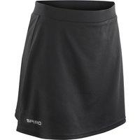 Spiro Women's Reflective Logo White Skort in Black | Size: 2XL