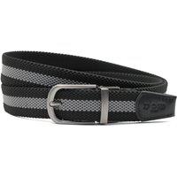 XPOSED Men's Reversible & Stripe Stretch Belt For Ultimate Comfort in Grey