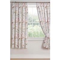 Dreams & Drapes 'Caraway' Pair of Pencil Pleat Curtains in Pink | Size: 168 cm width x 183 cm drop