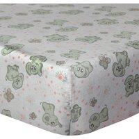 Smart Living Soft & Breathable Nursery Happy Elephant Crib Fitted Sheet