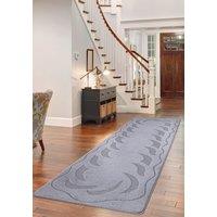 Smart Living Ovalack Heavy Duty Machine Washable Hallway Kitchen Non Slip Door Mat in Dark Grey | Size: 50 cm x 80 cm