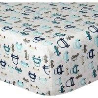 Smart Living Soft & Breathable Nursery Cars Organic Cotton Crib Sheet