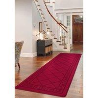 Smart Living Tribela Heavy Duty Machine Washable Hallway Kitchen Non Slip Door Mat in Red | Size: 50 cm x 80 cm