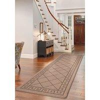 Smart Living Tribela Heavy Duty Machine Washable Hallway Kitchen Non Slip Door Mat in Beige | Size: 50 cm x 80 cm