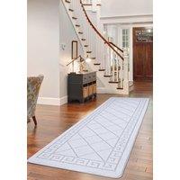 Smart Living Tribela Heavy Duty Machine Washable Hallway Kitchen Non Slip Door Mat in Silver | Size: 50 cm x 80 cm