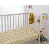 Smart Living Soft & Breathable Cotton Nursery Giraffe Crib Fitted Sheet