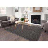 Smart Living Super Soft Fluffy Thick Pile Shimmer Shaggy Area Rugs in Silver | Size: 60 cm x 110 cm