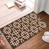 Smart Living Siam Heavy Duty Machine Washable Hallway Kitchen Non Slip Door Mat in Dark Brown | Size: 57 cm x 90 cm