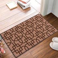 Smart Living Siam Heavy Duty Machine Washable Hallway Kitchen Non Slip Door Mat in Beige | Size: 57 cm x 90 cm