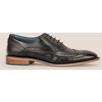 Oswin Hyde Men's Winston Wide Oxford Brogue in Black | Size: 12