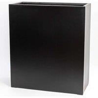 Primrose Black Polystone Stone Effect Tall Trough Outdoor Planter Pot 72cm