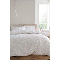Bianca 'Woodland' 200 Thread Count Cotton Reversible Duvet Cover Set in Natural | Size: Super King