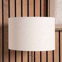 Ruma White Self Lined Linen Drum Lamp Shade for Table Lamps & Floor Lamps | Size: 20 inches