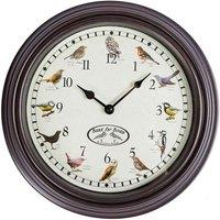 Homescapes Singing Bird Song Quartz Wall Clock