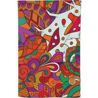 Warren Reed - Designer Mehndi Design Tea Towel in Red