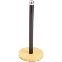 Royalford Paper Roll Holder Free-Standing Paper Towel Holder in Black