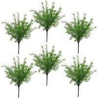 Leaf 6 x 45cm Artificial Asparagus Fern Plant in Green | Size: 6 x 45 cm