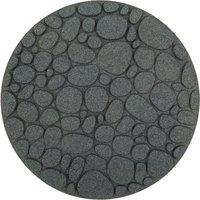 Nicoman Rubber River Rock Garden Stepping Stone - Grey 46cm | Size: 2 Pack