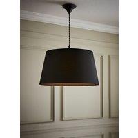 ValueLights Aspen Black Tapered Easy Fit Pendant Lamp Shade | Size: Medium