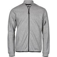 TEE JAYS Men's Full Zip Athletic Jacket in Grey | Size: Medium