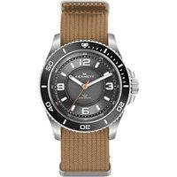 Kennett Men's Solaxplorer Solar-Powered Adventure Watch with Fabric Straps in Beige
