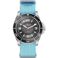 Kennett Men's Solaxplorer Solar-Powered Adventure Watch with Fabric Straps in Blue