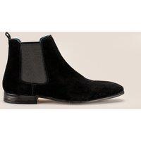 Oswin Hyde Men's Darwin Suede Chelsea Boots in Black | Size: 7