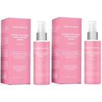 GlowCocktail London Women's Glow 2 x Marine collagen firm & repair serum 30ml in Pink